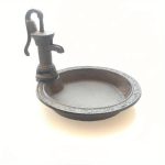 1pcs Rustic Style Cast Iron Vintage Water Pump Round Bird Feeder Outdoor Garden Balcony Decorative Water - Image 3