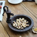 1pcs Rustic Style Cast Iron Vintage Water Pump Round Bird Feeder Outdoor Garden Balcony Decorative Water - Image 5